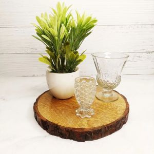 Round Wooden Serving Platter