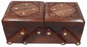 Stylish Sheesham Wood Jewellery Box