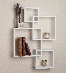 Stylish Wooden Wall Mounted Shelf