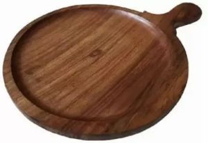 Wooden Handmade Pizza Serving Platter