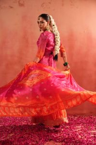 9star fashion bandhej sharara suit