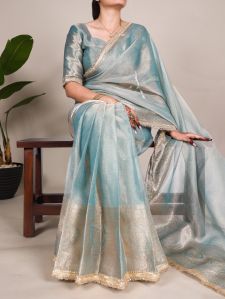 9star fashion-silk vol-6 tissue shimmer saree