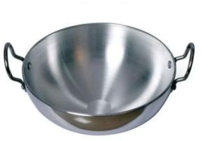 3 Litre Tim Cook Round Triply Stainless Steel Kadai