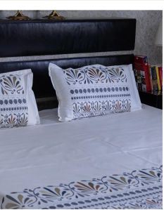 Embroidered bedsheet