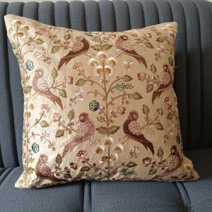 Silk Embroidered Cushion Cover