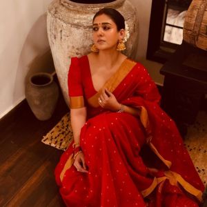 Nayanthara banarasi cotton buti saree