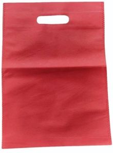 Red Non Woven D Cut Bags