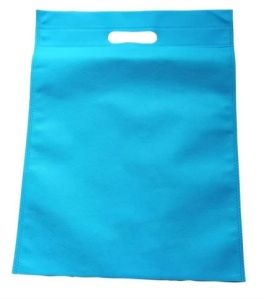 Blue Non Woven D Cut Bags