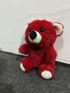 Red Fur Teddy Bear Soft Toy