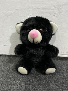 Black Fur Teddy Bear Soft Toy