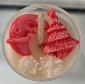 Multicolor Decorative Scented Soy Wax Christmas Candle