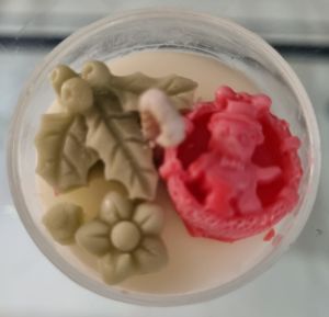 Multicolor Decorative Scented Soy Wax Christmas Candle