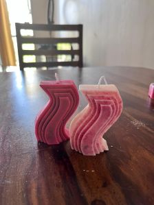 Multicolor Wave Pillar Candle