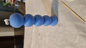 Multicolor Pillar 5 Knob Candle