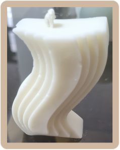Multicolor Wave Pillar Candle