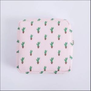 Cactus Printed Sanitary Pouch