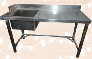 Stainless Steel Single Sink Table