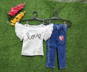 Girls Stylish Top & Jeans