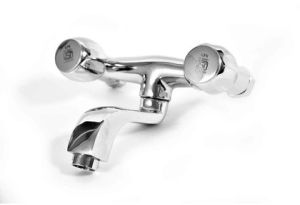 Nickel Chrome Plated Wall Mixer Telephonic Tap