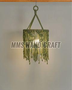 Cotton Rope Macrame Lamp Shade Chandelier