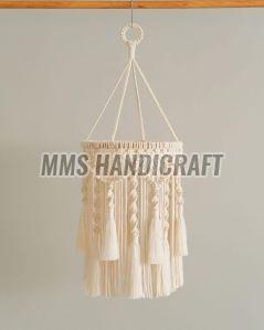 Cotton Rope Macrame Lamp Shade Chandelier