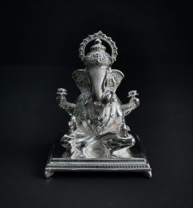 Silver Ganpati Idol