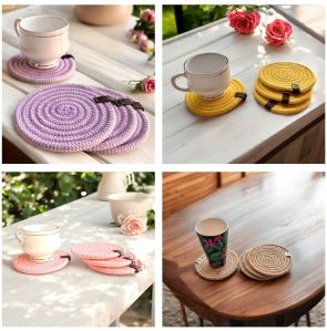 Cotton cord Coaster set