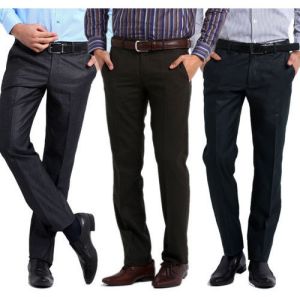 men slim formal pants