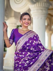 Designer Soft Banarasi Silk Saree