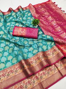 Fancy Soft Organza Silk Saree