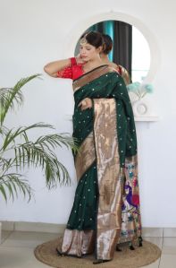 kalakruti paithani soft paithani silk saree
