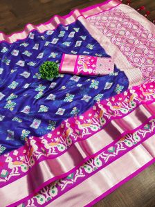 organza soft silk saree