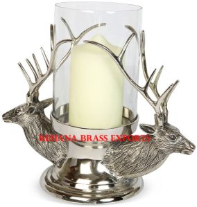 Glass Hurricane Candle Holder