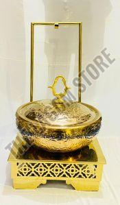 Antique Brass Chafing Dish