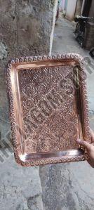 copper serving tray