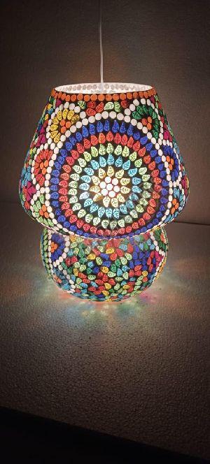 Mushroom Shaped Mosaic Table Lamp