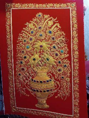 Handmade Zardozi Wall Hanging
