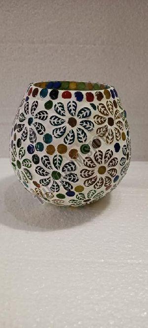 Round Decorative Mosaic Lamp