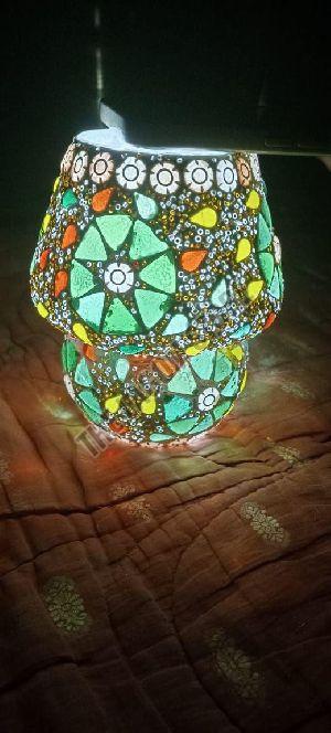 Mushroom Shaped Mosaic Table Lamp