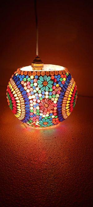Round Decorative Mosaic Lamp
