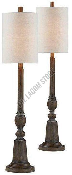 Fancy Wooden Floor Lamp