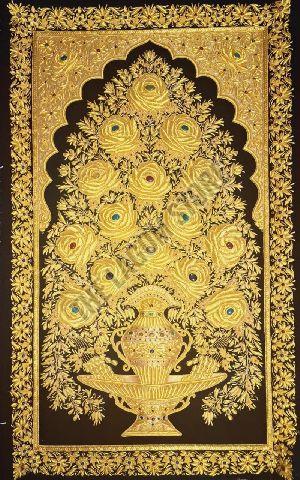 Handmade Zardozi Wall Hanging