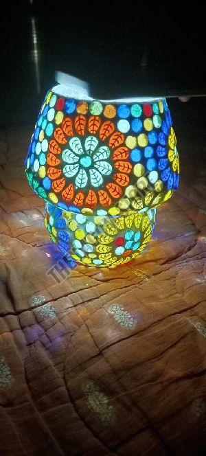 Mushroom Shaped Mosaic Table Lamp