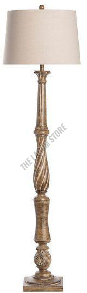 Fancy Wooden Floor Lamp