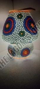 Mushroom Shaped Mosaic Table Lamp