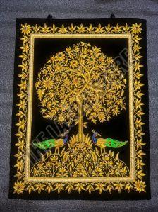 Handmade Zardozi Wall Hanging