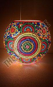 Round Decorative Mosaic Lamp