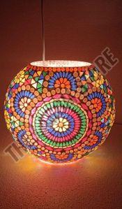 Round Decorative Mosaic Lamp