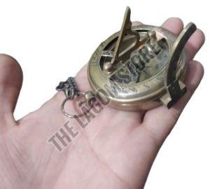 Vintage Round Brass Compass