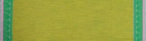 Ksr Handlooms Olive Green Plain Cotton Saree